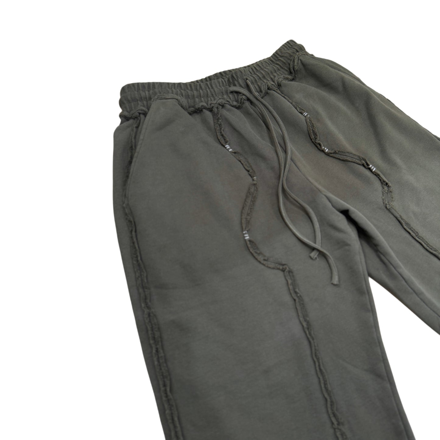 Exposed Seam Sweatpants - Green